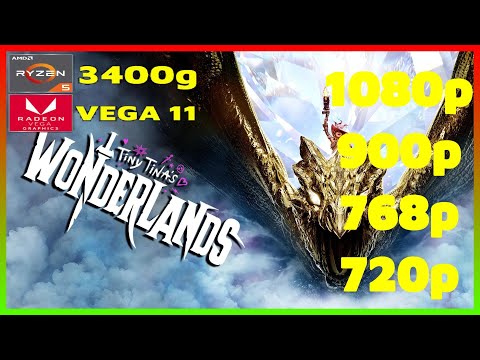 Tiny Tina's Wonderlands | Ryzen 5 3400G Vega 11 2x8 (2666MHz) 16GB RAM