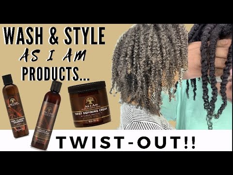 Wash Day Routine & Style | 4c Hair | AS I AM TWISTOUT