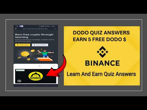 Binance Learn & Earn DODO Quiz Answers | Earn Free 5$ Dodo coins | What is DODO