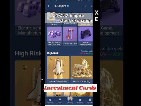 X Empire investment fund stock exchange, 24,25 September | XEmpire combo cards game #viral #ytshorts