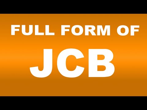 Full Form of JCB| What is JCB Full Form | JCB Abbreviation