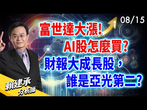 #富世達 大漲! #AI 股怎麼買? #財報 大成長股，誰是 #亞光 第二?｜賴建承 分析師 2024/08/15