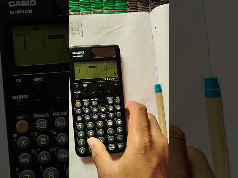 Casio FX- 991CW - 01 basic matric calculations #btech #cse #music