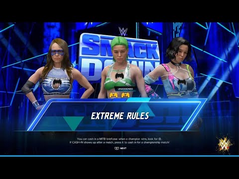 WWE 2K24 AWA Friday night smackdown: DMD vs Emily vs Savannah