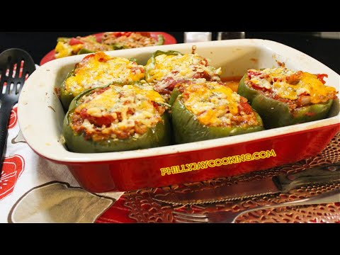 Homemade Stuffed Green Bell Peppers Recipe: How To Make THE BEST Stuffed Bell Peppers