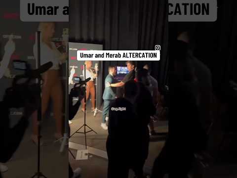 Merab and Umar backstage BRAWL #ufc #mma #merabdvalishvili #umarnurmagomedov #ufc311