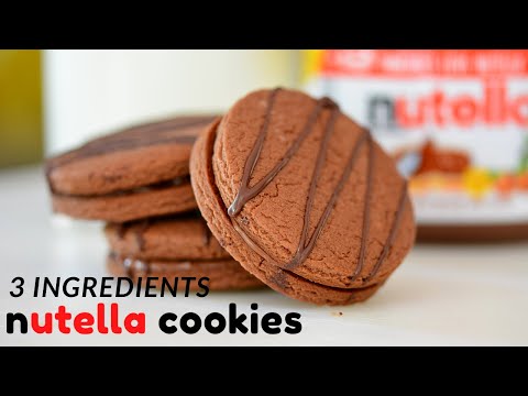 3 Ingredients Eggles Nuttella Cookies#Shorts