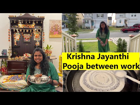 இந்த வருஷம் Krishna Jayanthi பூஜா கொண்டாடினோம் ~Working mom morning to night vlogsn~FamilyTraveler