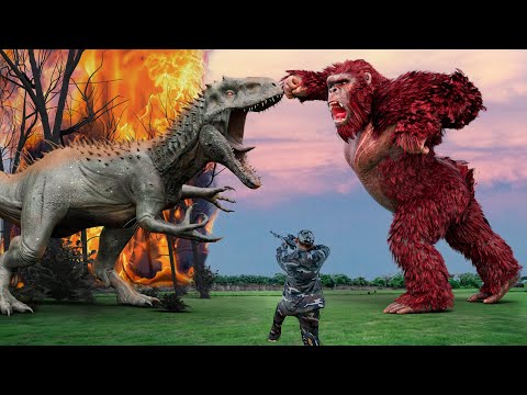 Kong 2 Vs Indominus Rex | The New Empire #2024 | Kingdom of the Planet of the Apes VS Jurassic Park