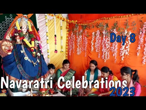 Navaratri Celebrations| Durga Mata day 8| Sri Durga devi | Dark red colour