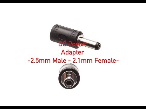 DC Power Adapter - 2.5mm Male to 2.1mm Female P#879