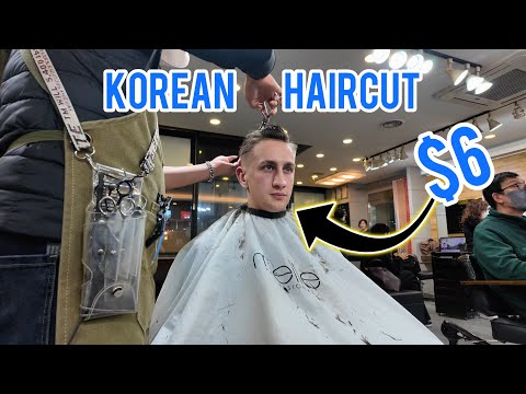 $6 Haircut in Korea | ASMR ?