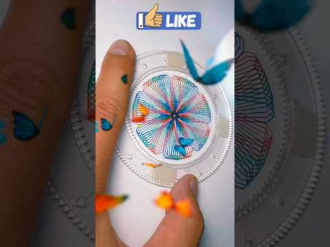 😻Dazzling Designs with a Spirograph in No Time #asmr #art #spirograph #spirographdrawing #shorts