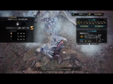 [MHWI:PS4]されど凍らぬ命　双剣　ソロS