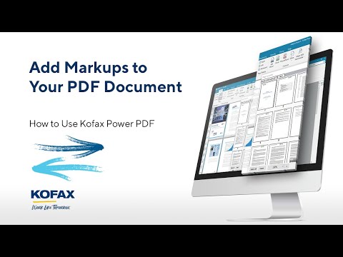 How to Add Markups to a PDF Document in Kofax Power PDF