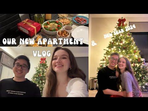 [International couple] Our new apartment tour | Moving in process and New Year VLOG #couple #amwf