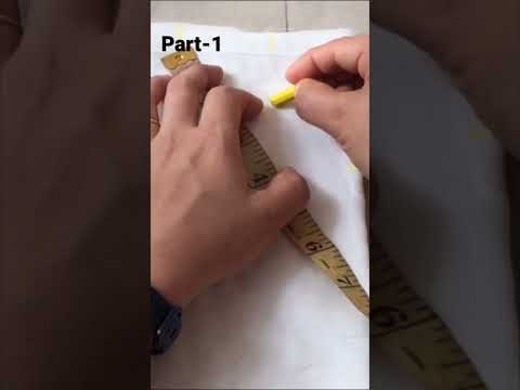 How to cut and stitch 2 layered baby top(part-1)#babytopdesign#babytopcutting #hand#easyway#sewing