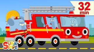 Here Comes The Fire Truck | + More Kids Songs | Super Simple Songs