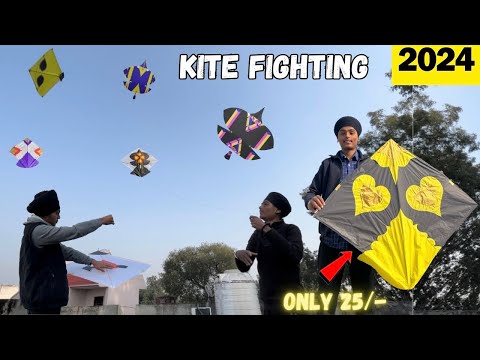 kite Fighting 🪁 || Cheapest Kite New Design 2024 \\ Raman vlogs