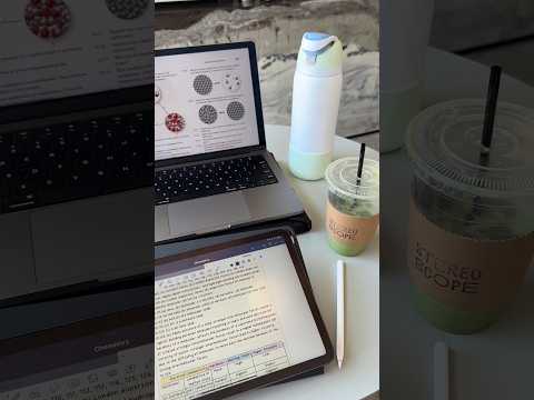 🍓🍵👩🏻‍💻#asmr#vlog#college#student#productive#selfcare#matcha#study#motivation#fyp#satisfying