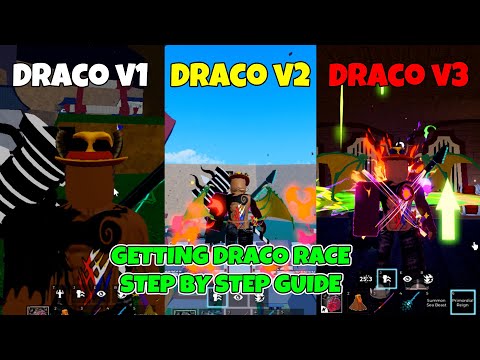 [FULL GUIDE]Draco Race V1 to V3 - Blox Fruits Dragon Update