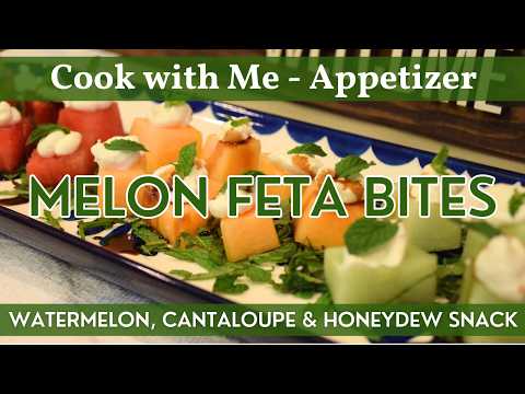 Melon Feta Bites | Appetizer Recipe | Pops of Fresh Flavor in a Tasty Sweet & Salty Melon Bite!