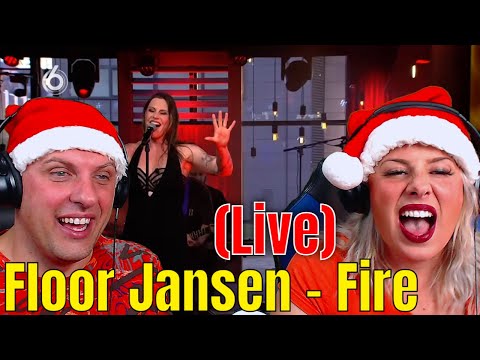 Reactions To Floor Jansen - Fire (Live at HLF8) THE WOLF HUNTERZ REACTIONS