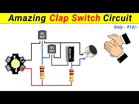 How to make a Clap Switch at home || Clap Switch || Science Project || SKR Electronics Lab