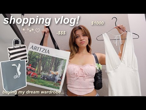 SHOPPING VLOG🛍️!! (spending all my $ on my dream wardrobe)