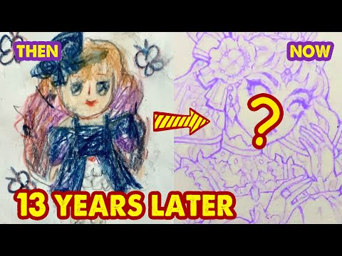 Redraw Childhood Painting After 13 YEARS - How Our Member Improved