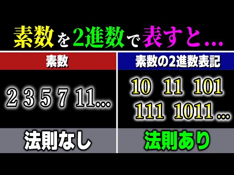 素数を2進数で表すと不思議な法則が...? 【メルセンヌ素数】【ゆっくり解説】