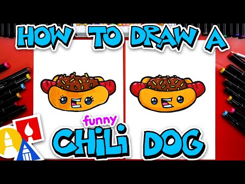 How To Draw A Funny Chili Dog