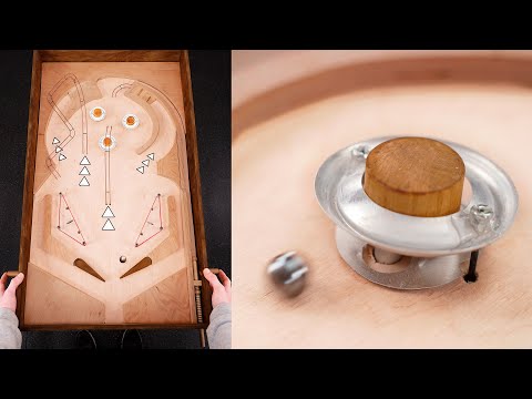 Handmade Pinball with Fully Working Automatic Bumpers