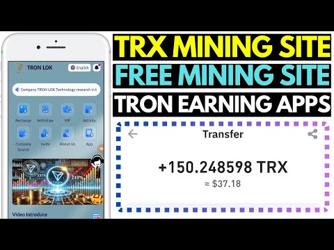 #TRONLOK | New TRX Mining Website in 2025 | TRON Earning Apps | Free TRX Investment Platform