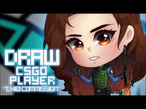 [SPEED PAINT] DRAW CHIBI COMMISSION CSGO PLAYER TIMELAPSE