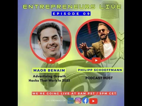 Philipp Schoeffmann - Entrepreneurs LIVE w Maor Benaim - Transitioning into entrepreneurship