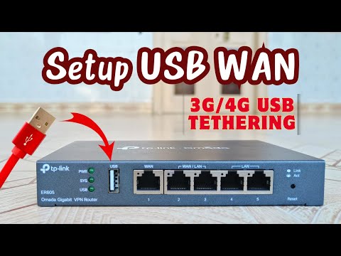 USB Modem - Sharing 3G/4G Internet from Phone to Omada ER605 Router