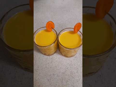 Coconut 🥥+ Carrot Juice🥕🍹 / healthy drinks / juice recipes / #shorts #subscribe