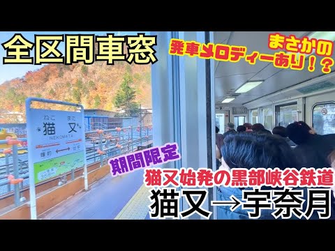 【全区間車窓】猫又→宇奈月《猫又始発の黒部峡谷鉄道》