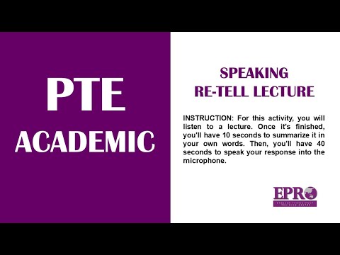 PTE Speaking - Retell Lecture Practice Test with Sample Answer