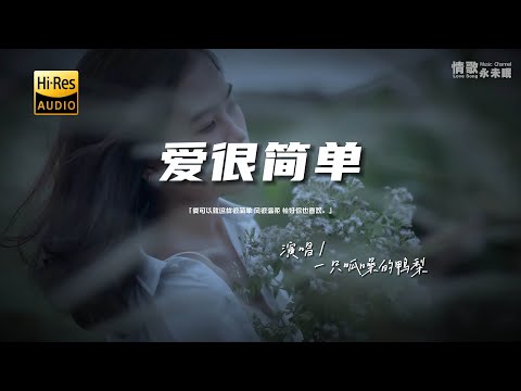 一只呱噪的鸭梨 - 爱很简单♫『动态歌词 | 高音质 | pinyin Lyrics | 每日歌单推荐』