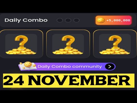 zencoin daily combo 24 November | زین کوین ڈیلی کومبو 24 نومبر  | zen coin daily combo today