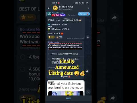 boinkers listing date| boinkers airdrop| boinkers coin listing date| #boinkers
