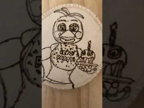 Toy Chica Woodburn from Five Nights at Freddy’s 2