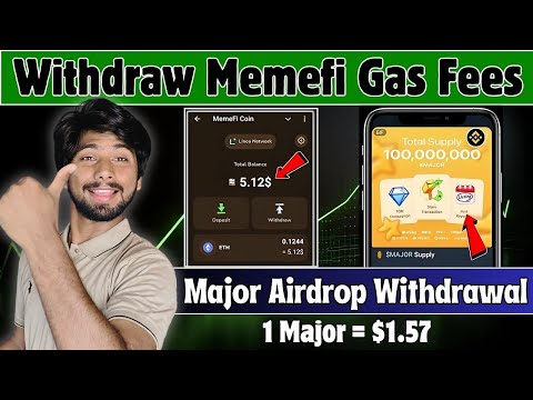 Memefi Gas Fee Withdrawal | major airdrop listing date, Major new update