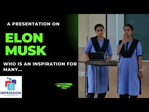 Elon Musk a ppt by Ms Siri Maha Lakshmi & Tanushka I CSE A