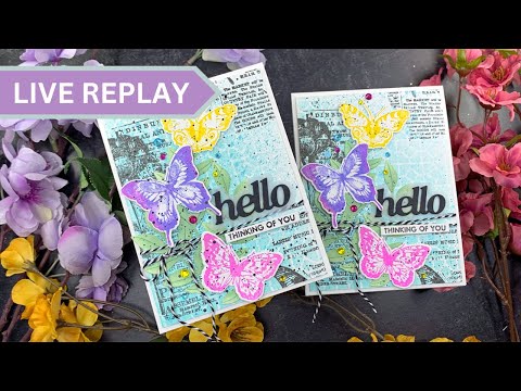 🟣LIVE REPLAY! Getting Inky with Simon Says Stamp & Tim Holtz