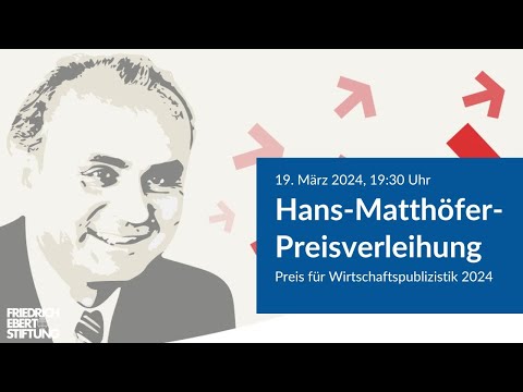 Hans-Matthöfer-Preis für Wirtschaftspublizistik 2024