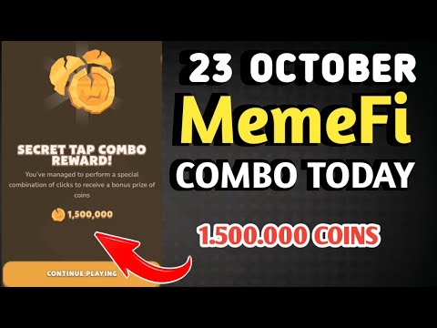 MEMEFI SECRET COMBO TODAY 23 OCTOBER 2024 | MEMEFI DAILY COMBO | MEMEFI COMBO TODAY | MEMEFI COMBO