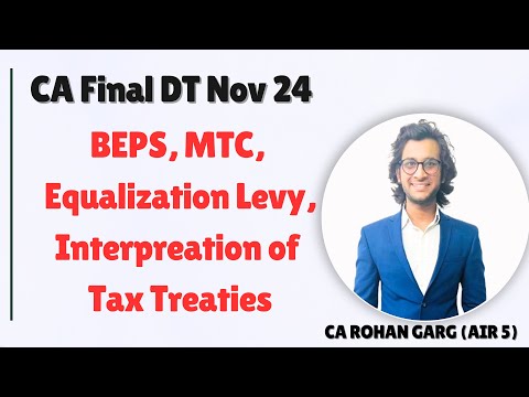 Equalization Levy, BEPS, MTC, Interpretation of Tax Treaties Turbo Revision CA Final DT Nov 24